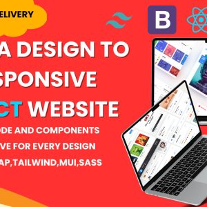 Convert figma design to responsive react website, figma to react bootstrap