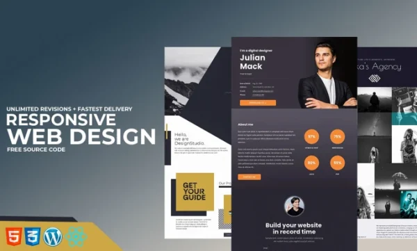 Web design and build professional website or landing page