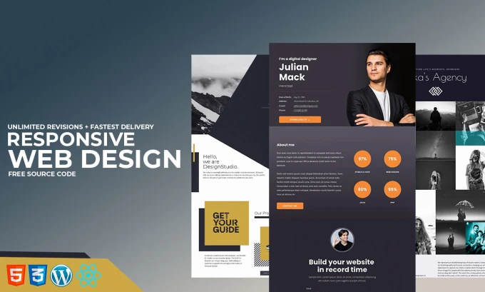 Web design and build professional website or landing page
